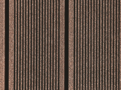 25x138 mm "Die Beliebte massiv", WPC Terrassendielen, beidseitig gebürstet, grob/fein, braun, Vollprofil, BAZ