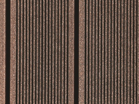 25x138 mm "Die Beliebte massiv", WPC Terrassendielen, beidseitig gebürstet, grob/fein, braun, Vollprofil, BAZ
