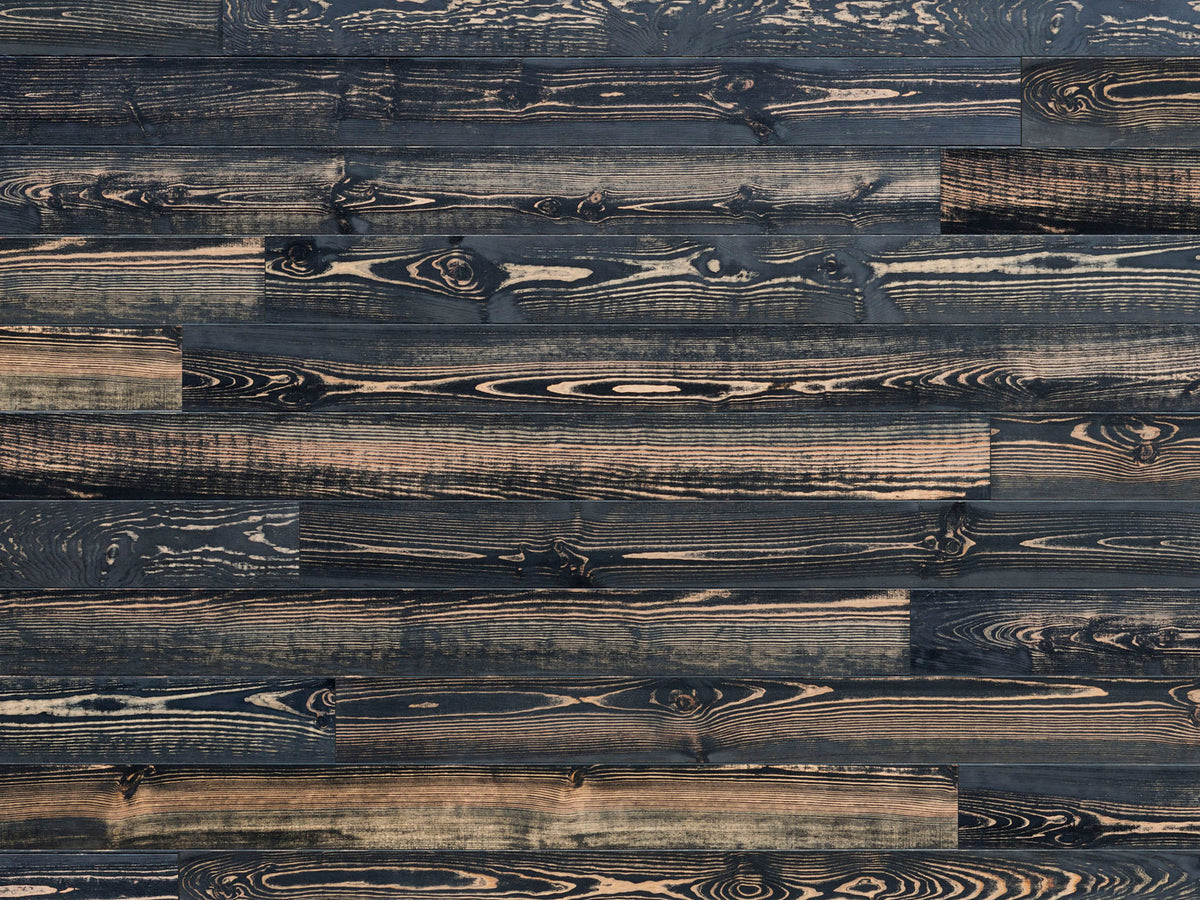 KAHRS Massivholzdielen, Seekiefer, 21x176 mm, Natur, schwarz naturgeölt, mit Microfase Deckbreite 170 mm