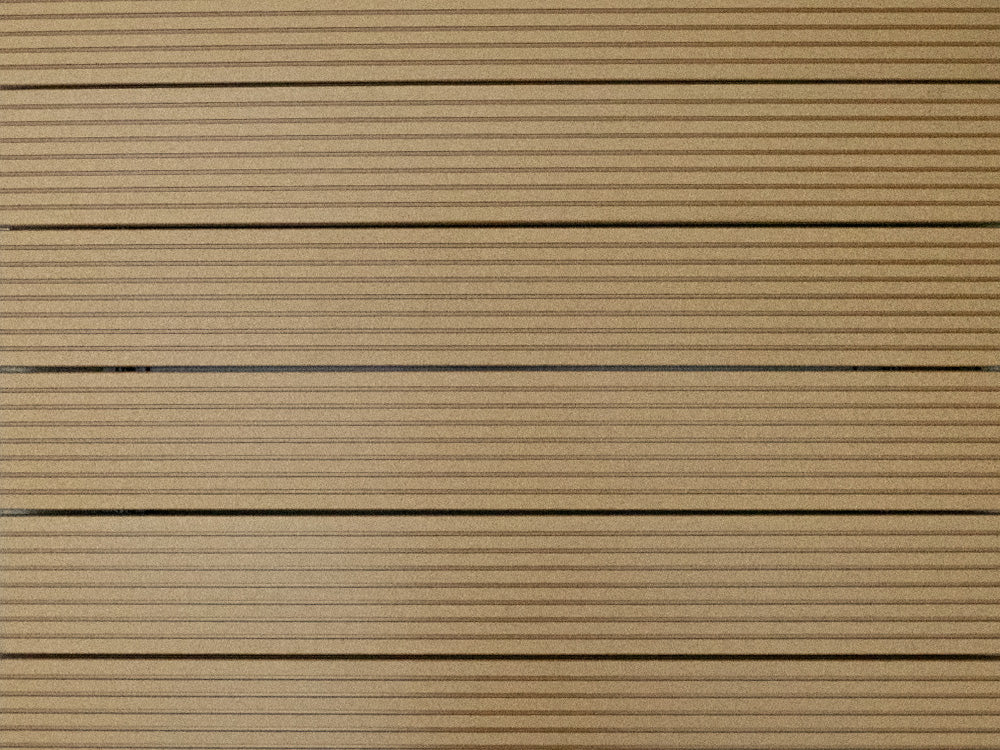 KAHRS WPC Terrassendielen, 20×140mm, Massiv, Teak, Grob/Strukturiert