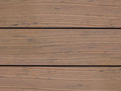 KAHRS WPC Terrassendielen, 20x140 mm, Massiv, Herbstbraun, Grob/Strukturiert