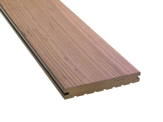 KAHRS WPC-Terrassendielen Vollprofil herbstbraun 20×140 mm (Muster)