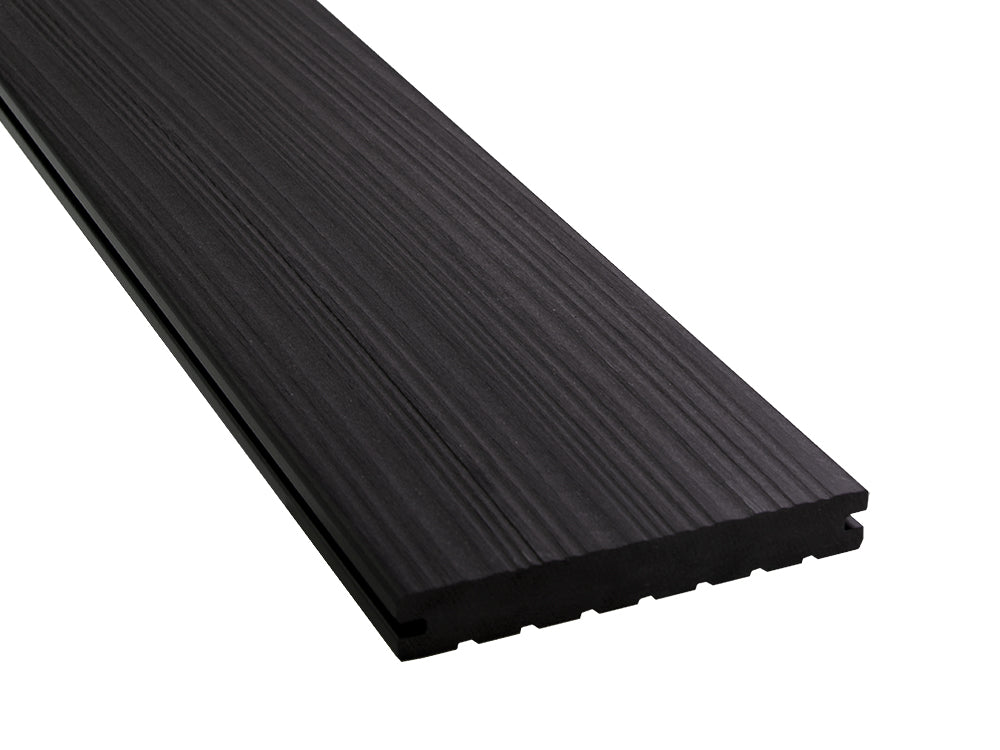 KAHRS WPC Terrassendielen, 20×140mm, Massiv, Anthrazit, Grob/Strukturiert – Bild 4
