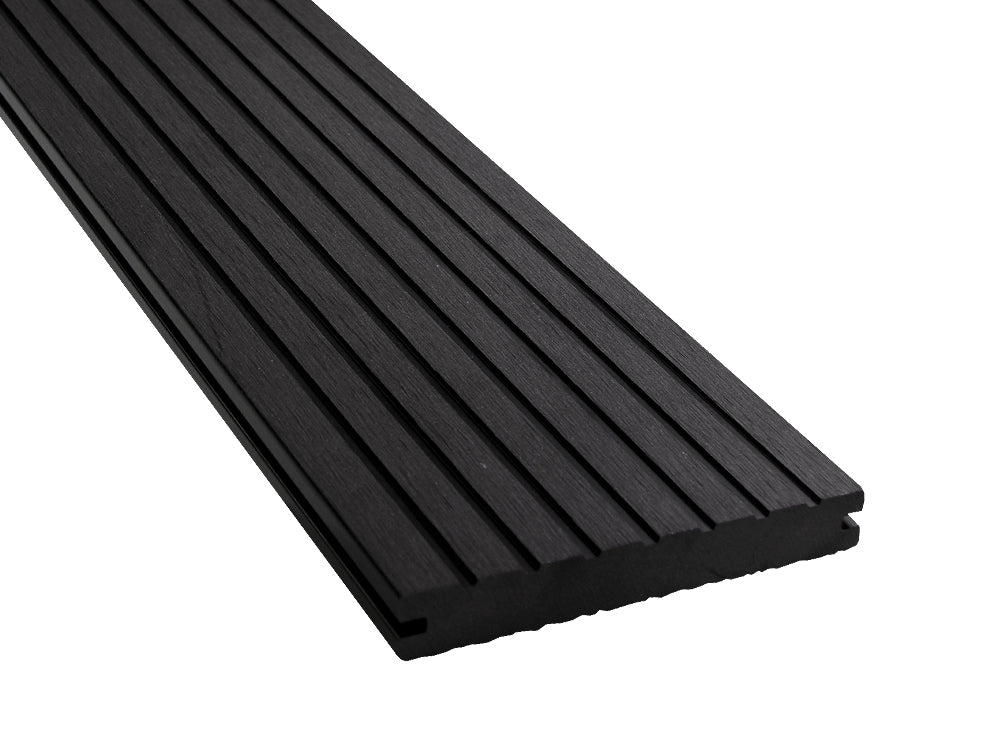 KAHRS WPC Terrassendielen, 20×140mm, Massiv, Anthrazit, Grob/Strukturiert – Bild 5