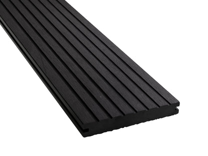 KAHRS WPC Terrassendielen, 20×140mm, Massiv, Anthrazit, Grob/Strukturiert – Bild 5