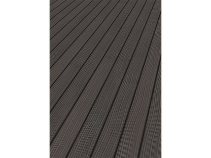 KAHRS WPC Terrassendielen, 20x140 mm, Massiv, Anthrazit, Grob/Strukturiert