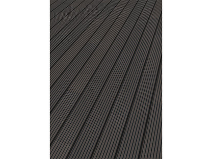 KAHRS WPC Terrassendielen, 20x140 mm, Massiv, Anthrazit, Grob/Strukturiert