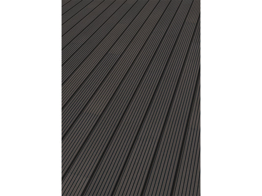 KAHRS WPC Terrassendielen, 20x140 mm, Massiv, Anthrazit, Grob/Strukturiert