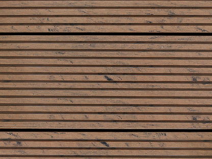 KAHRS WPC Terrassendielen, 20x200 mm, Massiv XL, Herbstbraun, Grob/Strukturiert