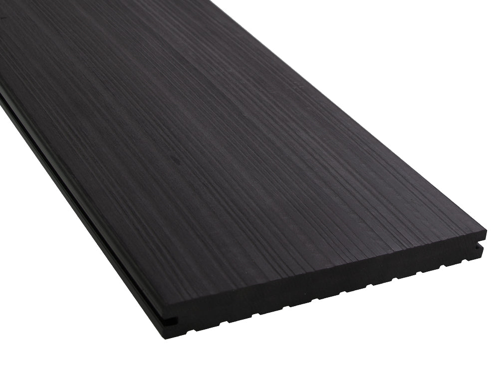 KAHRS WPC Terrassendielen, 20×200mm, Massiv XL, Anthrazit, Grob/Strukturiert