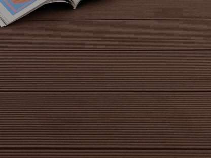 KAHRS WPC Terrassendielen, 25x145 mm Braun, grob/fein, gebürstet, Hohlkammer