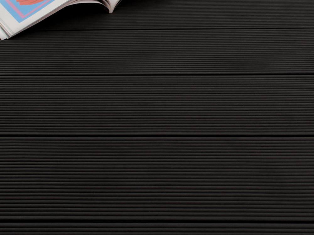 KAHRS WPC Terrassendielen, 25×145mm, Anthrazit, grob/fein, gebürstet, Hohlkammer – Bild 6