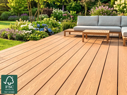 KAHRS WPC CoEx Terrassendielen, 20x200 mm, Massiv XL, Wendediele Golden Timber / Stone Grey – Bild 2