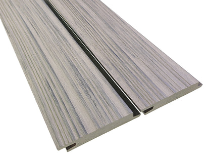 KAHRS WPC Rhombusleiste, 18x100 mm, Massiv, Steingrau, strukturiert