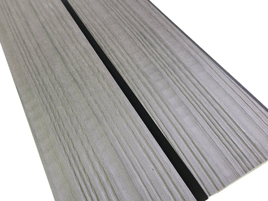 KAHRS WPC Rhombusleiste, 18x100 mm, Massiv, Steingrau, strukturiert