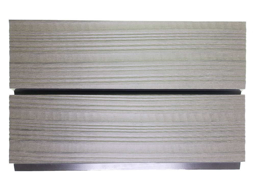 KAHRS WPC Rhombusleiste, 18x100 mm, Massiv, Steingrau, strukturiert