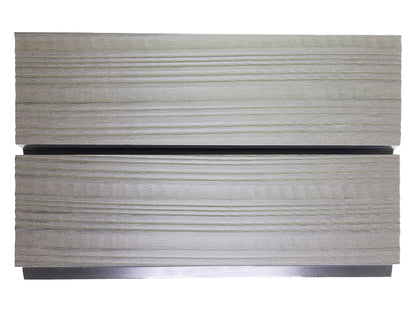 KAHRS WPC Rhombusleiste, 18x100 mm, Massiv, Steingrau, strukturiert