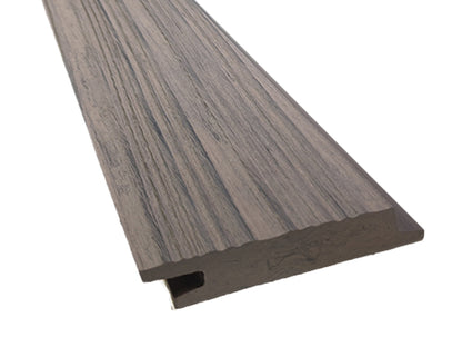 KAHRS WPC Rhombusleiste, 18x100 mm, Massiv, Steingrau, strukturiert