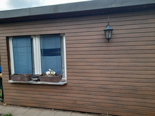 KAHRS WPC Rhombusleiste, 18x100 mm, Massiv, Herbstbraun, strukturiert