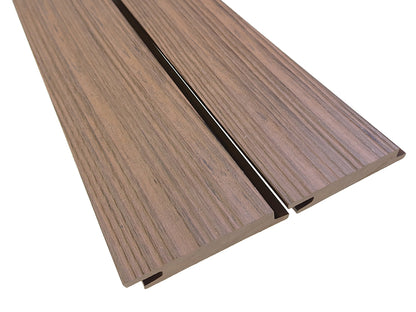 KAHRS WPC Rhombusleiste, 18x100 mm, Massiv, Herbstbraun, strukturiert