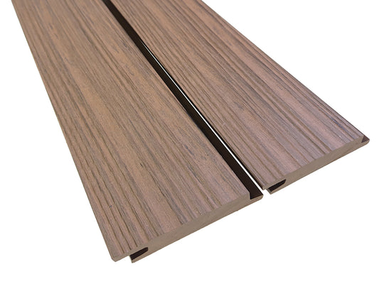 KAHRS WPC Rhombusleiste, 18x100 mm, Massiv, Herbstbraun, strukturiert