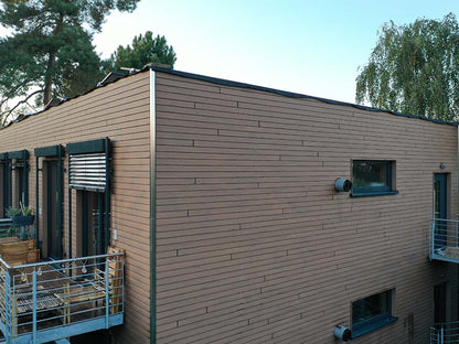 KAHRS WPC Rhombusleiste, 18×100mm, Massiv, Herbstbraun, strukturiert – Bild 6
