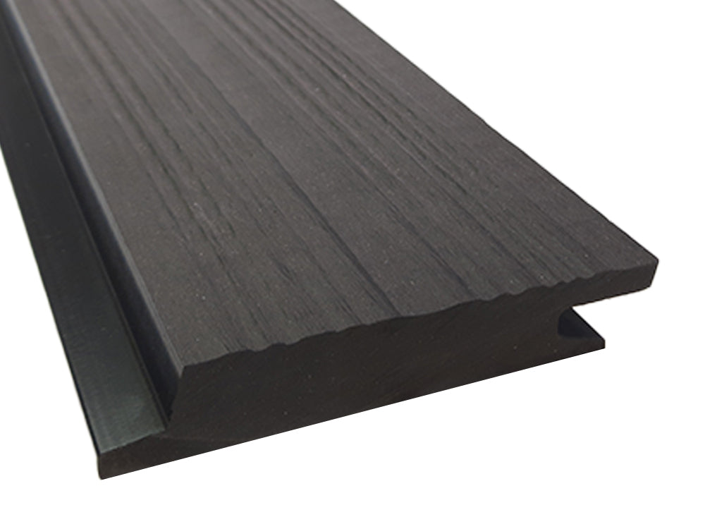 KAHRS WPC Rhombusleiste, 18x100 mm, Massiv, Anthrazit, strukturiert