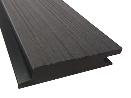 KAHRS WPC Rhombusleiste, 18x100 mm, Massiv, Anthrazit, strukturiert
