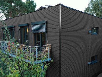 KAHRS WPC Rhombusleiste, 18x100 mm, Massiv, Anthrazit, strukturiert