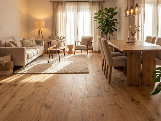 KAHRS Parkett Eiche "Homestead" Rustikal, naturgeölt, gebürstet, Klick, 14/3x190x1900 mm, 2,888 m² / VE