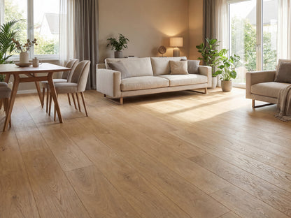 KAHRS Parkett Eiche "Classic" Select, naturgeölt, gebürstet, Klick, 14/3x190x1900 mm, 2,888 m² / VE