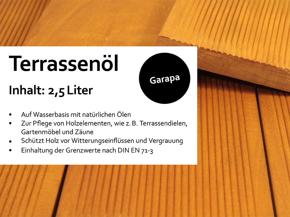 KAHRS Terrassenöl, 2,50 Liter Farbton: Garapa