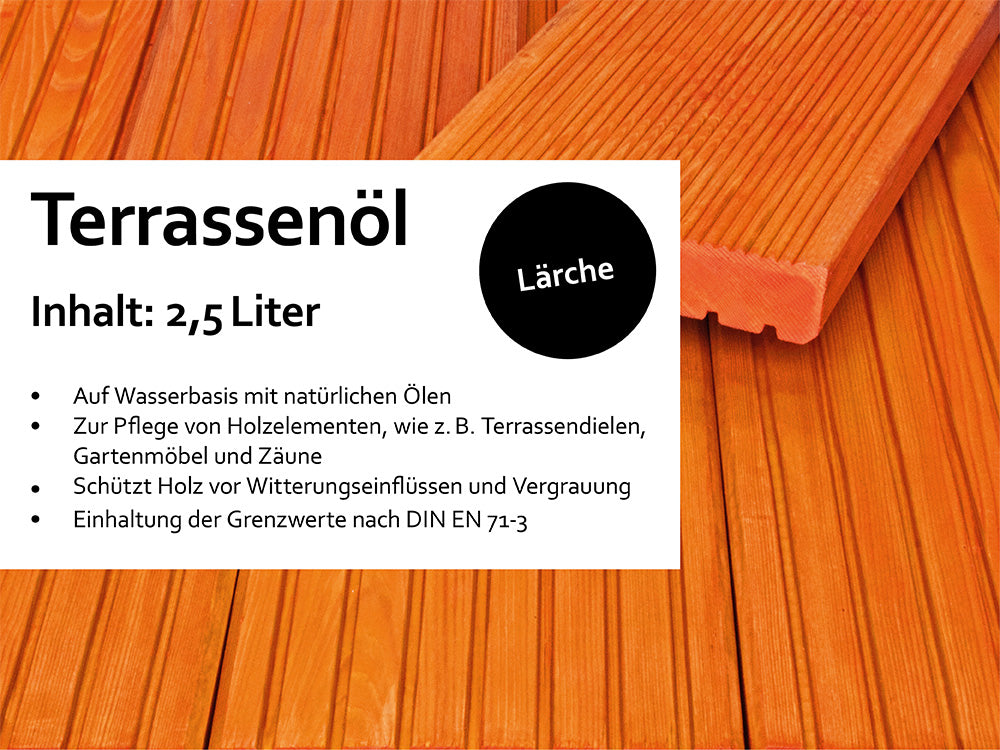 KAHRS Terrassenöl, 2,50 Liter Farbton: Lärche