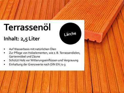 KAHRS Terrassenöl, 2,50 Liter Farbton: Lärche