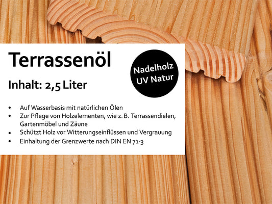 KAHRS Terrassenöl, 2,50 Liter Farbton: Nadelholz UV Natur