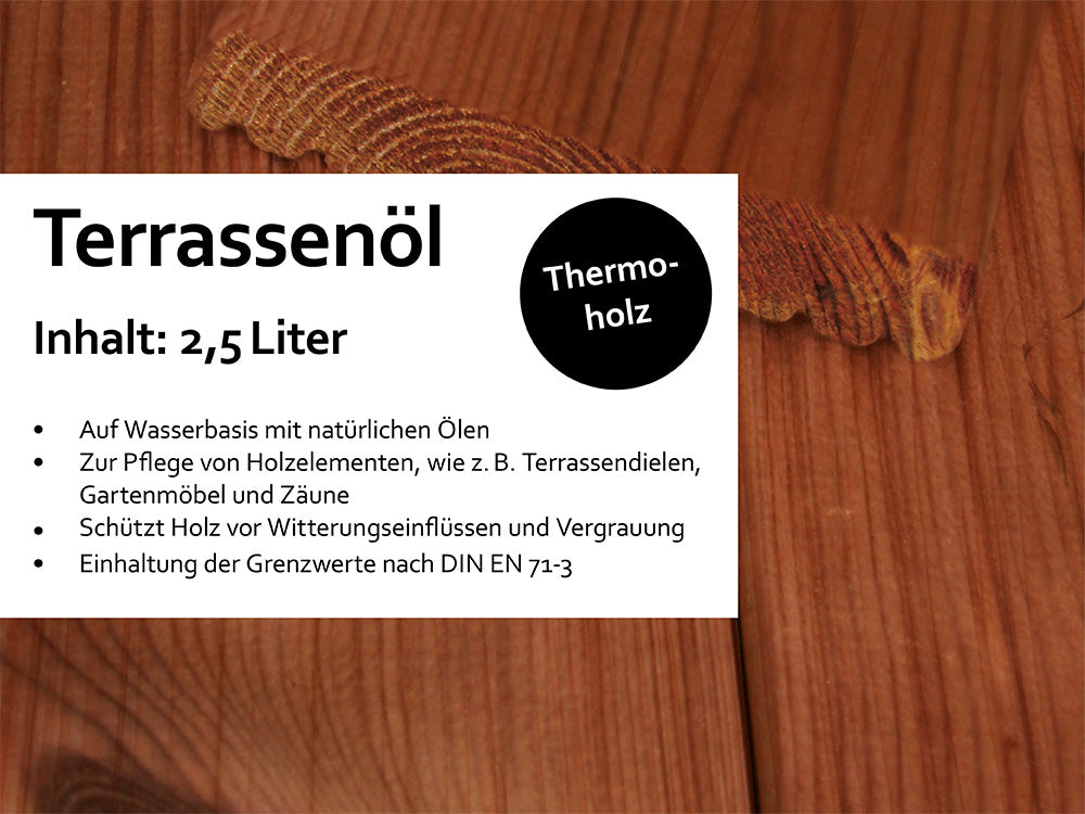 KAHRS Terrassenöl, 2,50 Liter Farbton: Thermoholz