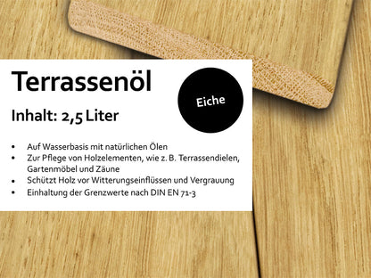 KAHRS Terrassenöl, 2,50 Liter Farbton: Eiche