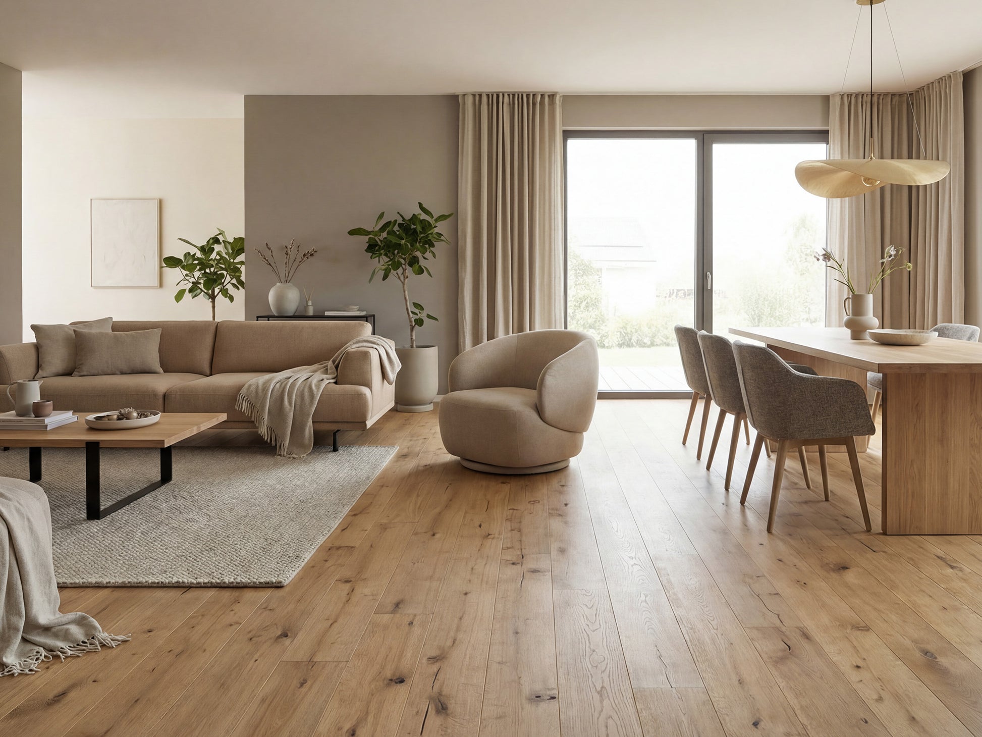 KAHRS Parkett Eiche "Prestige" Markant, naturgeölt, gebürstet, Klick, 14/3x190x1900 mm, 2,888 m² / VE