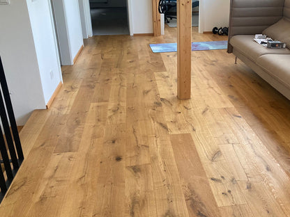 KAHRS Parkett Eiche "Prestige" Markant, naturgeölt, gebürstet, Klick, 14/3x190x1900 mm, 2,888 m² / VE