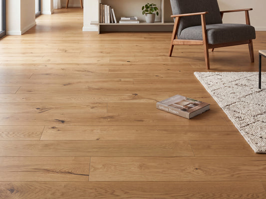 KAHRS Parkett Eiche XL "Prestige" Markant, naturgeölt, gebürstet, Klick, 15/4x260x2200 mm, 1 Paket = 3,432 m²
