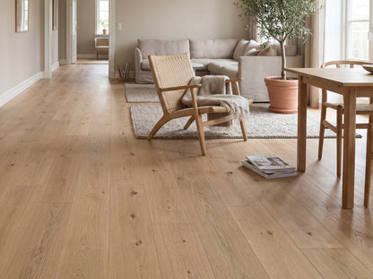 KAHRS Parkett Eiche XL "Timeless" Naturell, invisible geölt, gebürstet, Klick, 15/4x260x2200 mm, 3,432 m² / VE