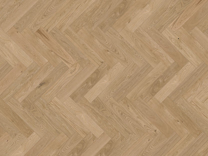 KAHRS Parkett Eiche "Fishbone" Natura, naturgeölt, gebürstet, Nut & Feder, 14/3x125x600 mm, 2,400 m² / VE