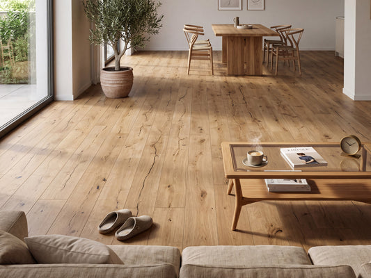 KAHRS Parkett Eiche XL "Choice" Rustikal,  naturgeölt, gebürstet, Klick, 15/4x260x2200 mm, 1 Paket = 3,432 m²