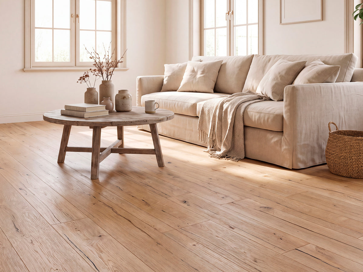 KAHRS Parkett Eiche XL "Choice" Rustikal, naturgeölt, gebürstet, Klick, 14/3x260x2200 mm, 1 Paket = 3,432 m²