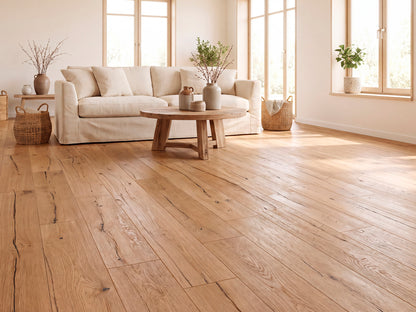 KAHRS Parkett Eiche XL "Choice" Rustikal, naturgeölt, gebürstet, Klick, 14/3x260x2200 mm, 1 Paket = 3,432 m²