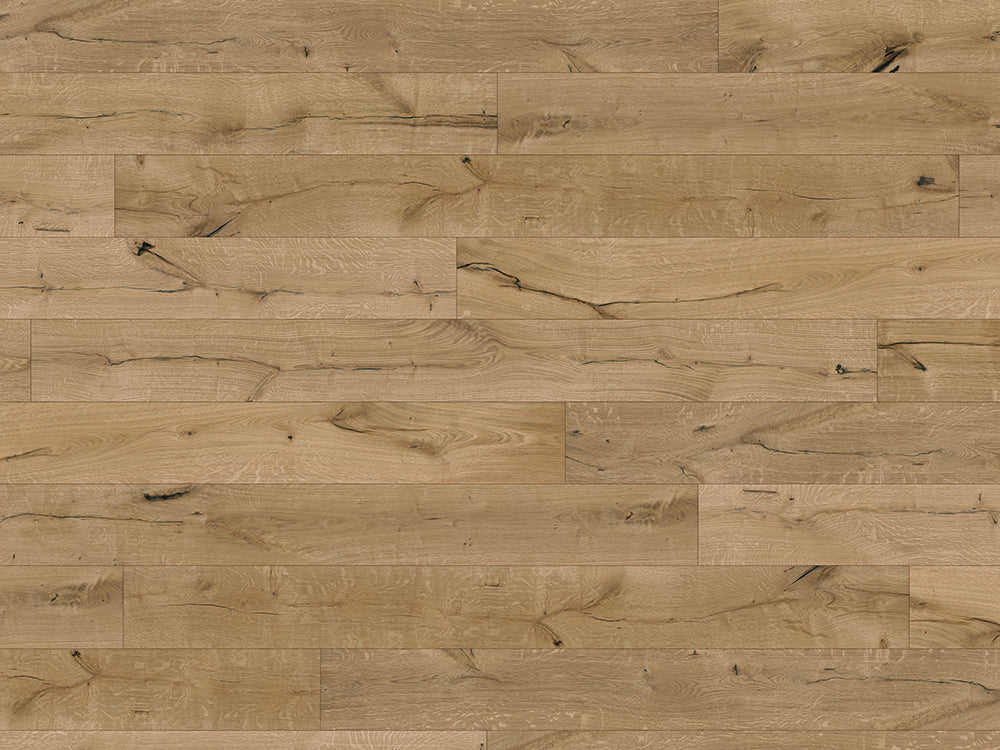 KAHRS Parkett Eiche M "Choice" Rustikal, naturgeölt, gebürstet, Klick, 14/3x150x1900 mm, 2,28 m² / VE