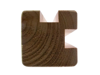 Douglasie Eckpfosten, 90×90mm, Serie: "Bremen" KD, unbehandelt, Länge: 2,00 m
