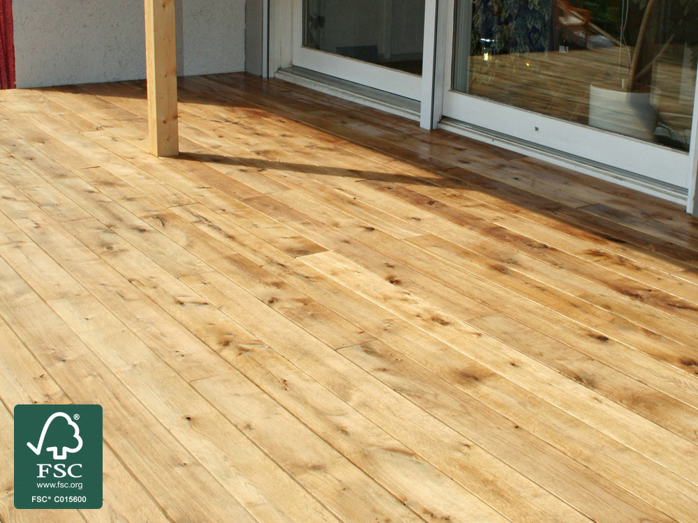 Eiche Terrassendielen, 23×140mm KD, glatt/egalisiert *Rustikal* – Bild 12