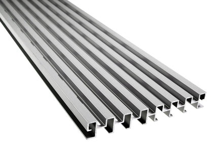 KAHRS Entwässerungsrinne, Aluminium, 20×140mm, silber eloxiert