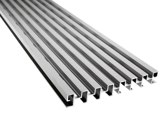 KAHRS Entwässerungsrinne, Aluminium, 20x150 mm, schwarz eloxiert (Symbolfoto)